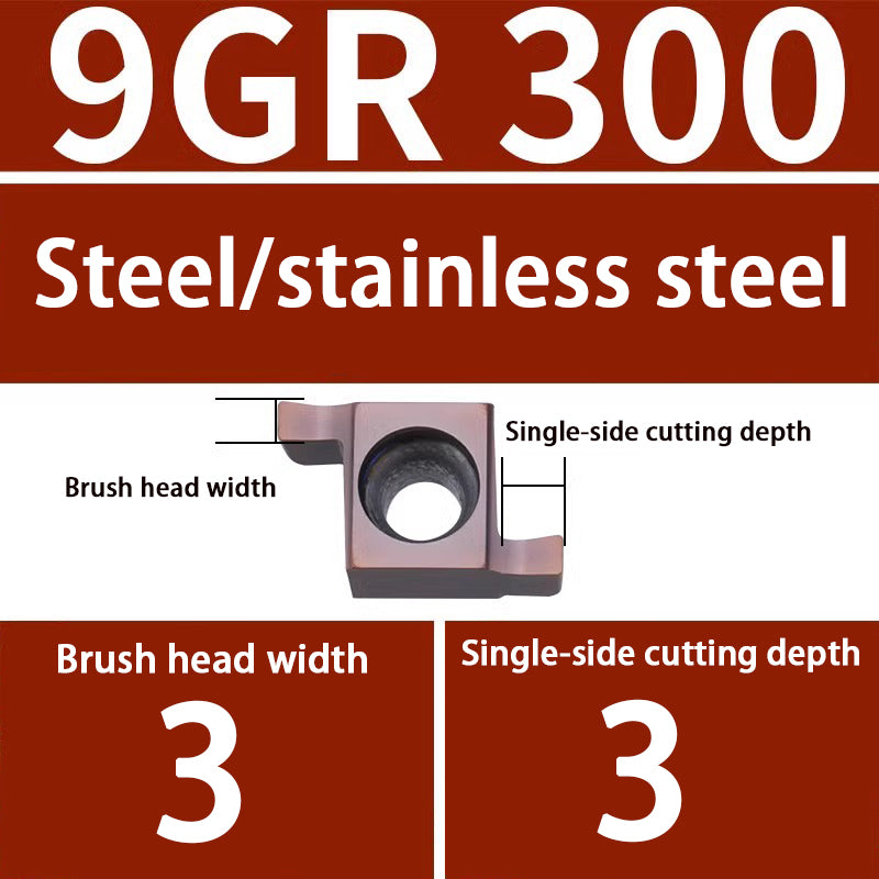 101-Inner hole grooving 7GR 100/150/200 CNC small diameter 8GR/9GR200/250/300 Swiss machine blade Shandong Denso Pricision Tools Co.,Ltd.